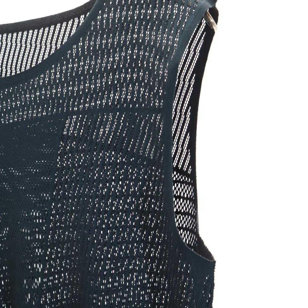 PLEATS PLEASE Made In Japan No Sleeve A-POC One Piece 3 Issey Miyake Mesh Women Used