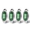 Biqing 4pcs 6LED Marker Lamp 24v Green Side Marker Truck Side Marker,Suitable for Truck/Pickup/Caravan/RV/Bus/Boat
