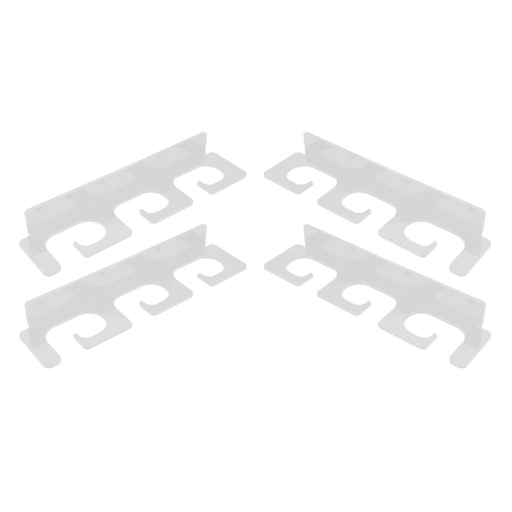 4Pcs Fishing Rod Holder Rugged Space Saving Stylish Holding 6 Rods Wall Mounted Fishing Pole Rack