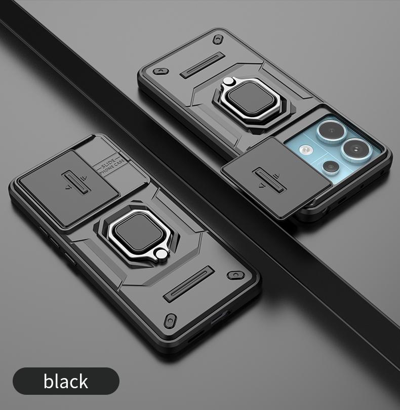 Shockproof Case For Xiaomi Redmi Note 12 13 Pro 12S 13C POCO X5 F5 F6 X6 M6 Pro C65 C75 Phone Cover Slide Lens Camera Back Coque