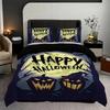 Halloween Theme Bedding Set 3D Printed Duvet Cover Set Skin-Friendly Single Twin Double Size Halloween Decor Duvet Cover Set