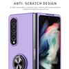 Anti -Drop Finger Ring Plain Phone Case For Samsung Galaxy Z Fold4 5g Fold 4 Fold2 Fold3 Fold 2 3 Fall Protection Cover Cases