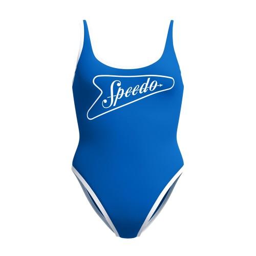 Speedo (M, Blue) Womens/Ladies Scoop Neck One Piece Swimsuit - Image 2