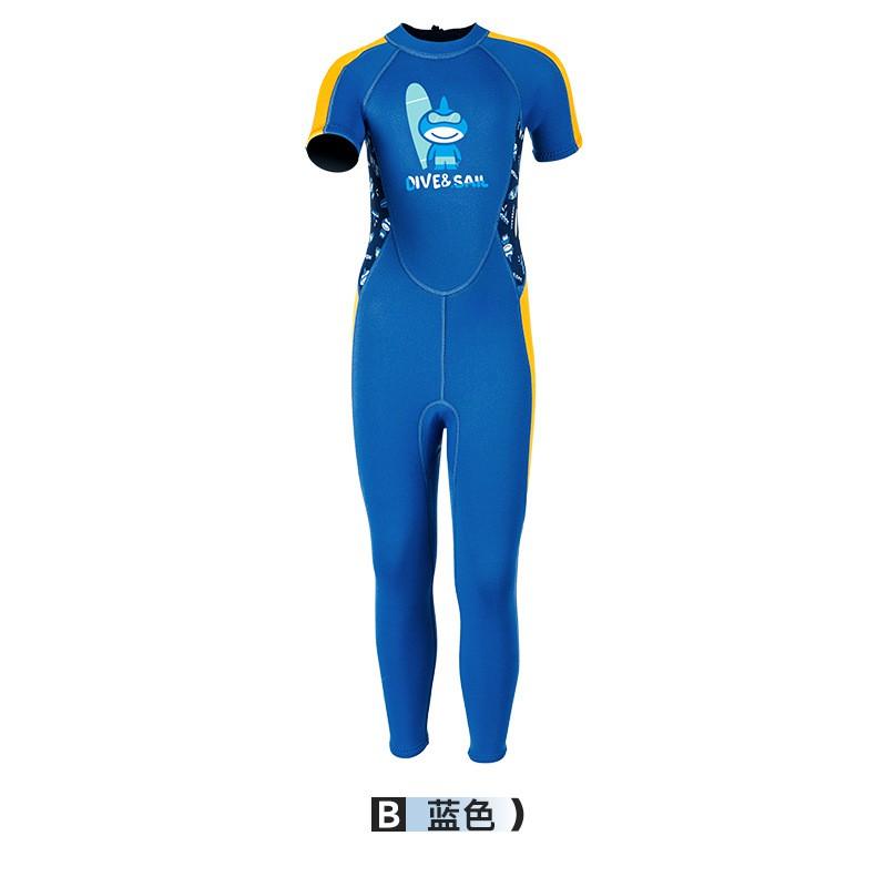 Kids 2.5mm Short Sleeve Full Wetsuit Snorkeling Swimming Surfing Warm Water Activities