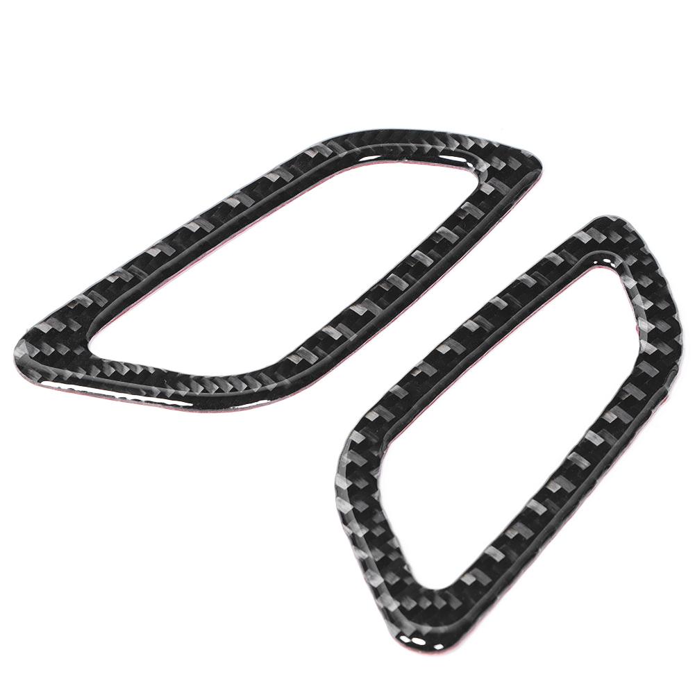 2pcs Soft Carbon Fiber Dashboard Air Vent Outlet Cover Trim Fits for Buick Regal 2017 2020