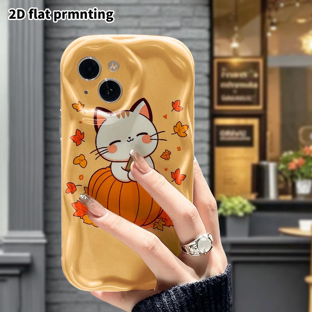 Phone Case: 2D Flat, Suitable for iPhone 18, 17, 16, 15, 14, 13, 12 Pro Protective Cases, Phone Decoration, Autumn, Christmas, and Halloween – Perfect