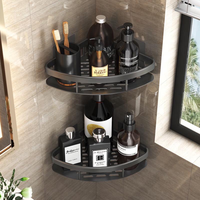 DANLE Punch-Free Wall Storage Rack for Kitchen & Bathroom