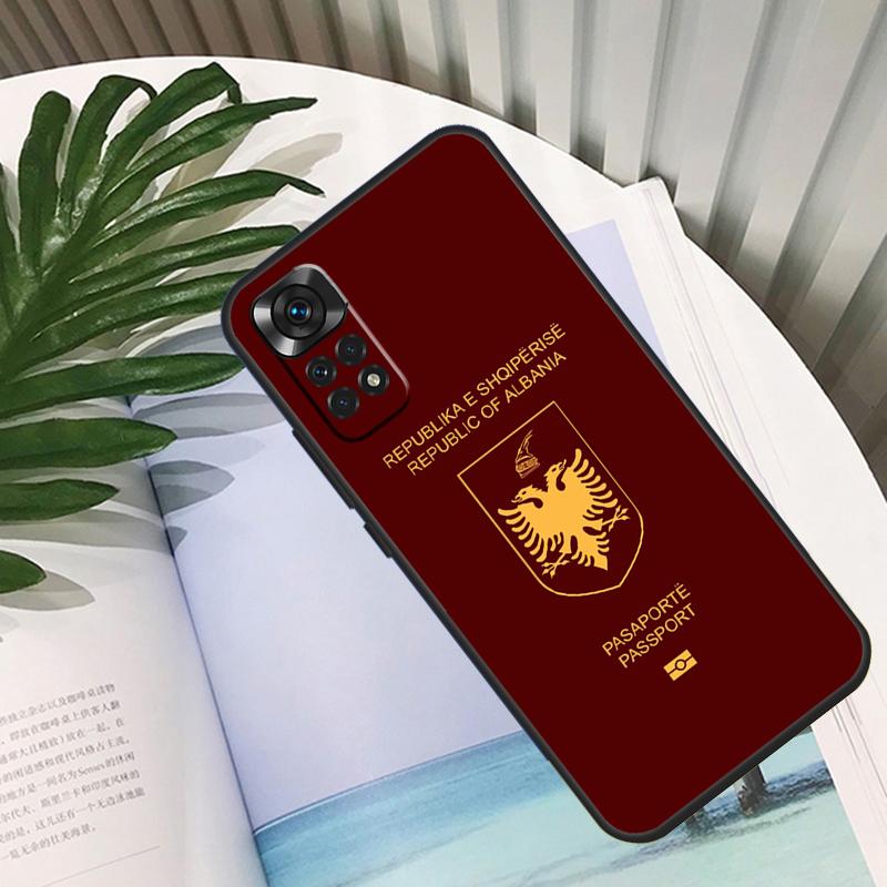 Albania Flag Eagle Funda For Xiaomi Redmi Note 11 10 12 13 14 15 Pro Plus Case For Redmi 15C 10C 13C 12C 14C 15