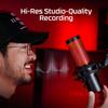 HyperX QuadCast 2 USB Microphone for Gaming,Streaming and Podcasting,with On-Board Controls,LED Lighting,Removable Shock Mount,PC,Mac,PS5,PS4,USB-C