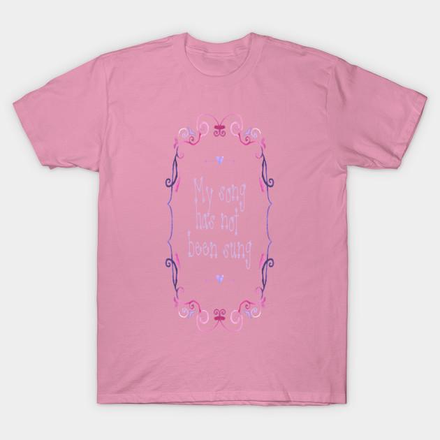 T Shirt Women My Song Has Not Been Sung Harajuku Print Kawaii Tshirt Summer Short Sleeve Female T-Shirt Top Tee