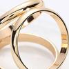 Scarf Button Clip Multi-Functional Gold-Tone Triple-Loop Scarf Clip Adjustable Alloy Scarf Holder Non-Slip Accessory