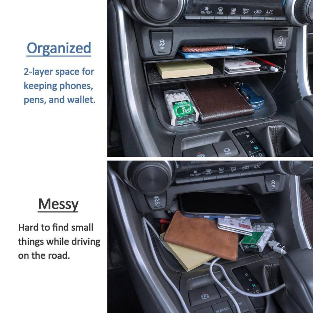 For Toyota RAV4 Center Console Organizer 2025 2025 2025 2025 2020 2019 Gear Shift Storage Tray Secondary Box Insert Divider