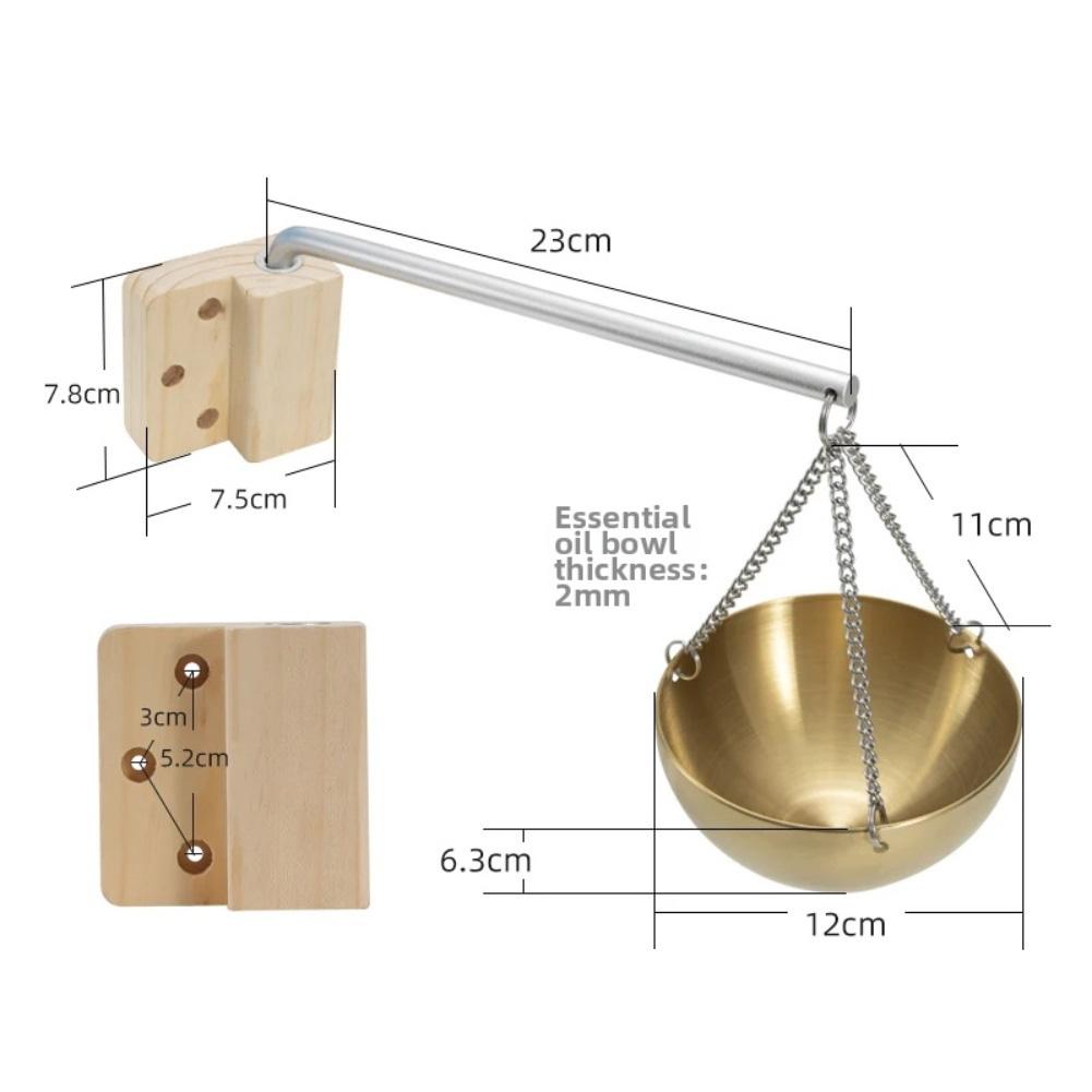 Sauna Oil Cup Sauna Aromatherapy Oil Holder Essential Oil Fragrance Diffuser Bowl Stainless Steel Bowl Essential Oil Diffuser
