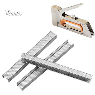 2000 st 10x8 mm Kompakta Rostfria Mini Dörrformade Klammer Hög Styrka Manuell Häftklammer för Hemrenovering