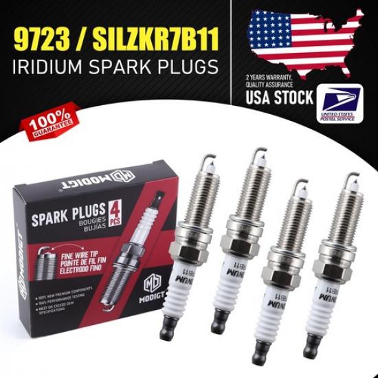 Оригинальное качество Для свечей зажигания NGK 9723 SILZKR7B11 Комплект 4 шт., БЕСПЛАТНАЯ ДОСТАВКА по США