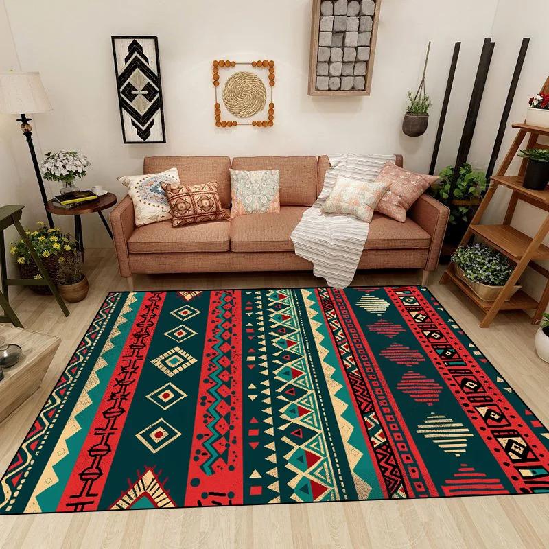 Turkish Bohemia Carpet Washable Non-slip Rug for Bedroom Living Room Home Sofa Decoration Large Decor Floor Fluffy Mat Gift