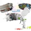 Professional Gravity Feed HVLP Spray Gun with 3 Fluid Tips 1.4mm, 1.7mm, 2.0mm