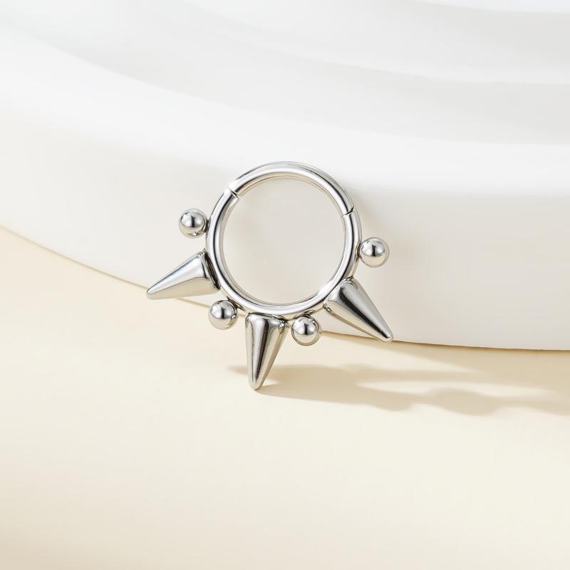 Punk Rivet Earrings For Women Korean Fashion Geometric Hoops Earrings Charms Goth Grunge Earrings Accessories Hip-Hop Jewelry