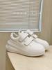 Thick-soled Velcro little white shoes women's 2025 new spring and autumn popular versatile leather muffin sports and leisure board shoes