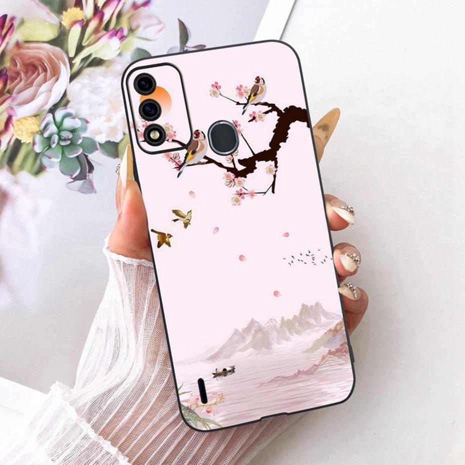Cute Printing Phone Case For ITEL A48 Soft Black Silicone TPU Cases For Itel A48 Covers Bumpers