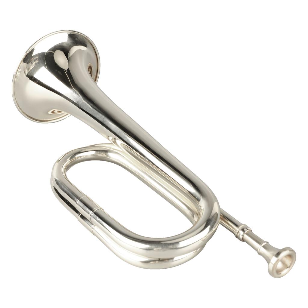 Military Style Trumpet C Key Brass Easy To Play Trumpet with Mouthpiece for Beginners Gift Silver