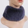 Hot Sale Winter Women Knitted Real Rex Rabbit Fur Scarf Natural Soft Rex Rabbit Fur Scarves Girls Warm Genuine Fur Headband