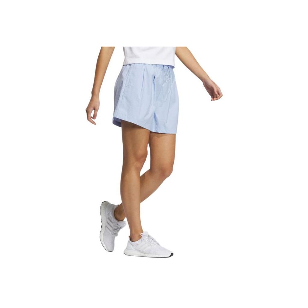 Adidas X Seebin Graphic Woven Shorts - SS23 Co-Branded Edition Women Bottoms Light-Pink Blue HY2854