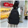 Schoolbag Japanese Simple Solid Color High School Student Schoolbag Female 1011 New Male Large Capacity Backpack Short Trip Backpack
