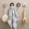 Functional Suction Cup Hooks Bathroom Towel Hangers Sturdy No Drill Installation For Wet Area Home Storage