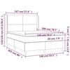 VidaXL Sommier à Lattes de Lit avec Matelas et LED, Lit Rembourré, Lit Double, Lit Adulte de Chambre à Coucher Intérieur, 3139269