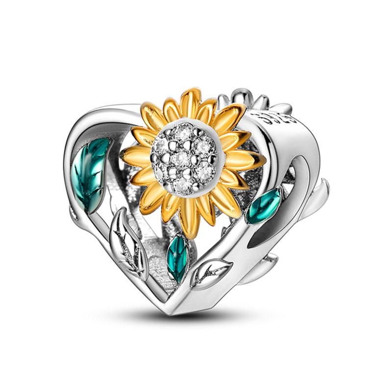 Fashion Spring Series Charms Beads 100% Copper Flower Birds Butterfly Pendent Fit Original Qikaola Bracelet Jewelry