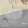 1Pcs 3D Bow Tie Nail Art Heart Shape Silicone Mold Star  Shape Mold Templates Gel Print Stencils Manicure Decoration