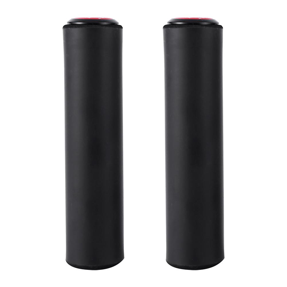 2pcs MTB Bicycle Silica Gel Grip Anti skid Bike Handle Cover For Longer Ride(black)