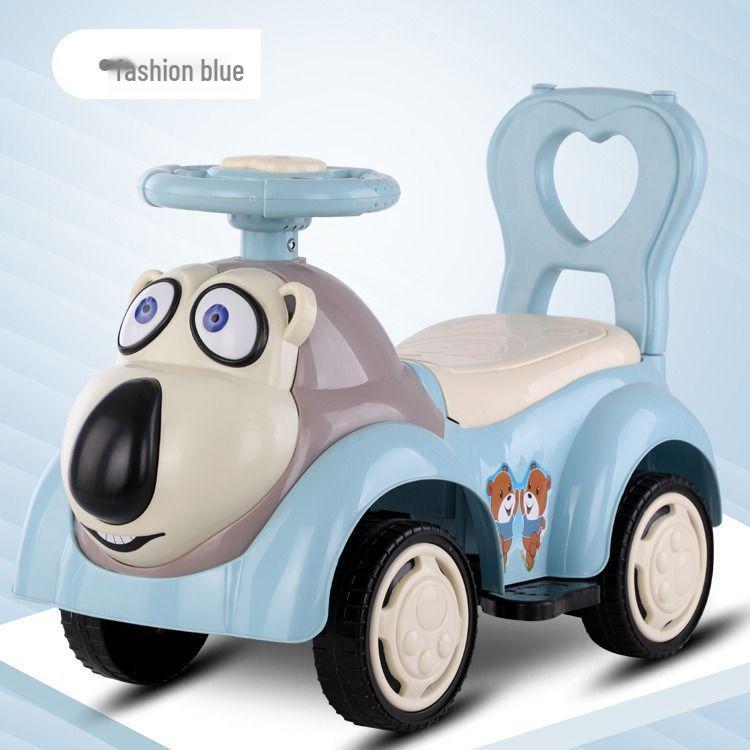 Kinder Vierrad Schaukelauto Roller mit Musik, Geeignet für Alter 1-6