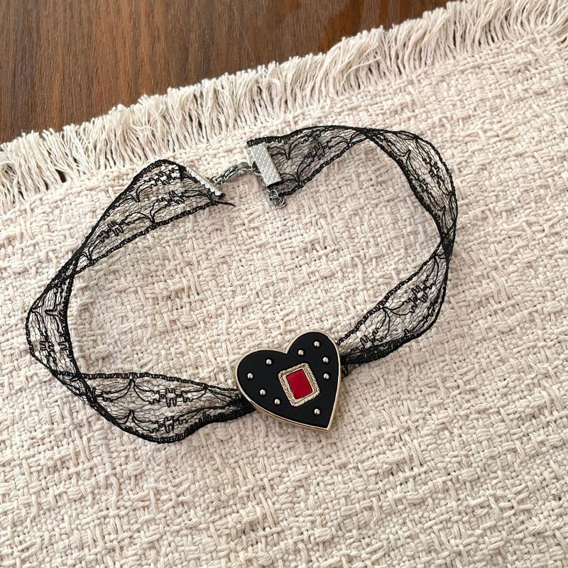 Fashion Sexy Lace Necklace For Women Girls Vintage Lace Collarbone Chain Necklace Neck Jewelry Accessories