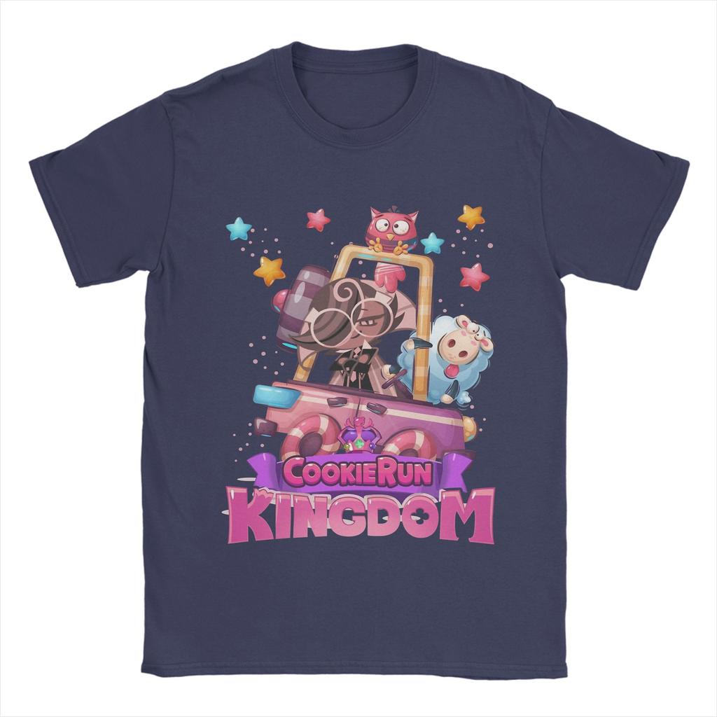 Cookie Run Kingdom  T Shirts Men Pure Cotton Funny T-Shirt O Neck  Tees Short Sleeve Clothing New Arrival