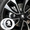 2025 Naujas 4 vnt. 3D 56 mm 65 mm Automobilio emblema Ratlankio centrinės dalies dangtelis Ženkliuko apdangalai Lipdukas Aksesuarai Skoda Octavia Kodiaq VII Scala K