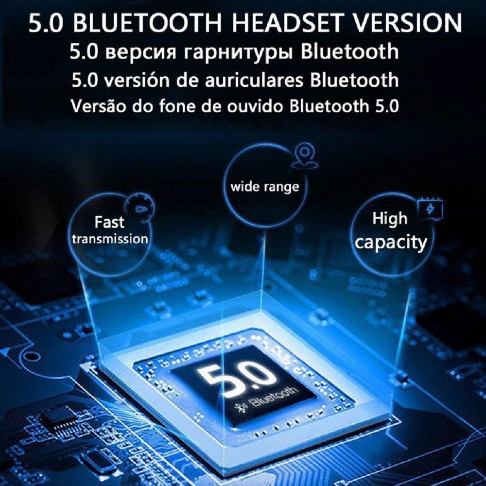 New Bluetooth Headphone Wireless Headset Soft Memory-Protein Earmuffs Black