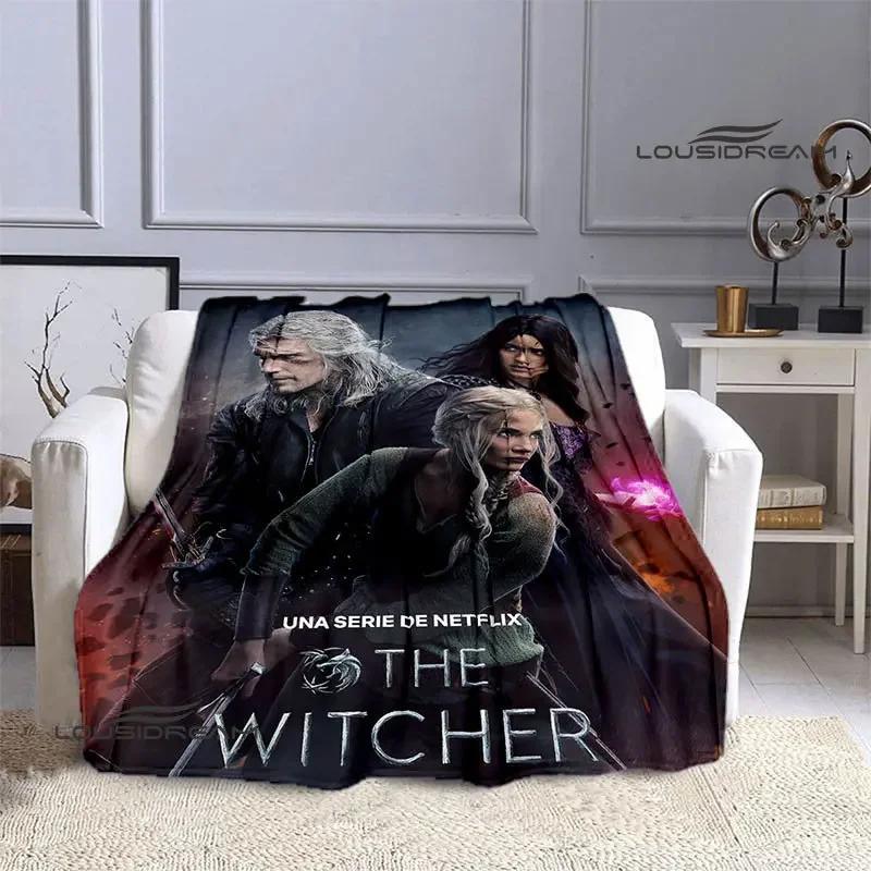 W-Witcher game Printing blanket Flange Warm blanket picnic blanket Home travel blanket bed linings Birthday Gift picnic blanket