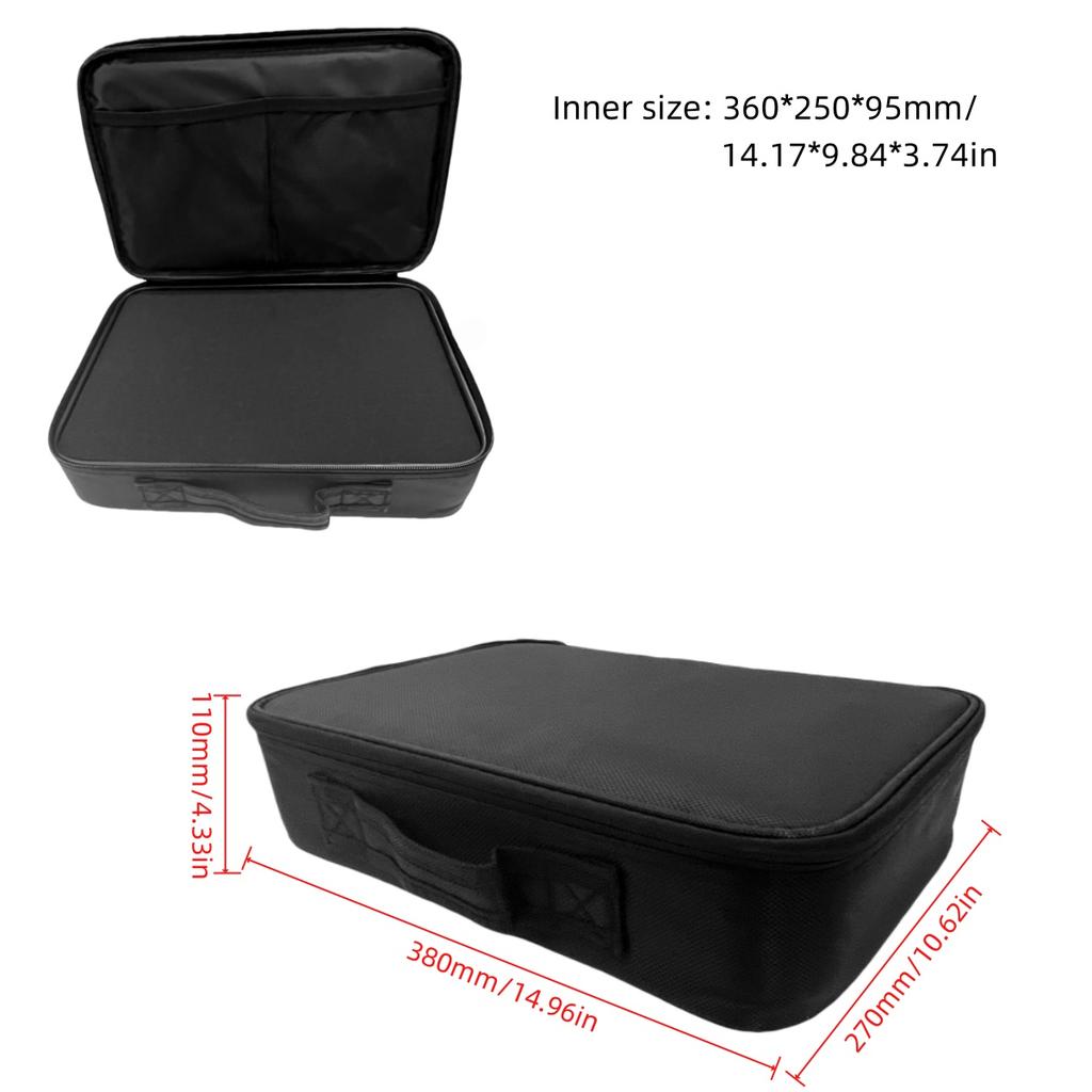 1pc Portable High-Capacity Instrument Equipment Tool Bag Made Of Thick Oxford Cloth Wear-Resistant Durable Sponge Storage Bag