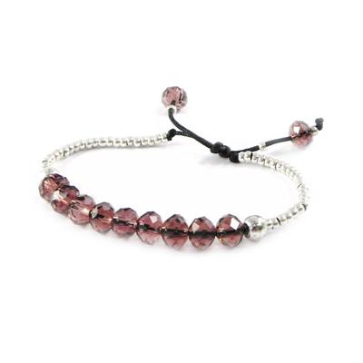 [H9812] - Designer-Armband 'Minéralia' violett