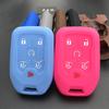 Silicone Car Key Cover Case For Chevrolet Camaro 2015 2016 GMC Yukon Suburban Tahoe Smart 6 Buttons Auto Accessories
