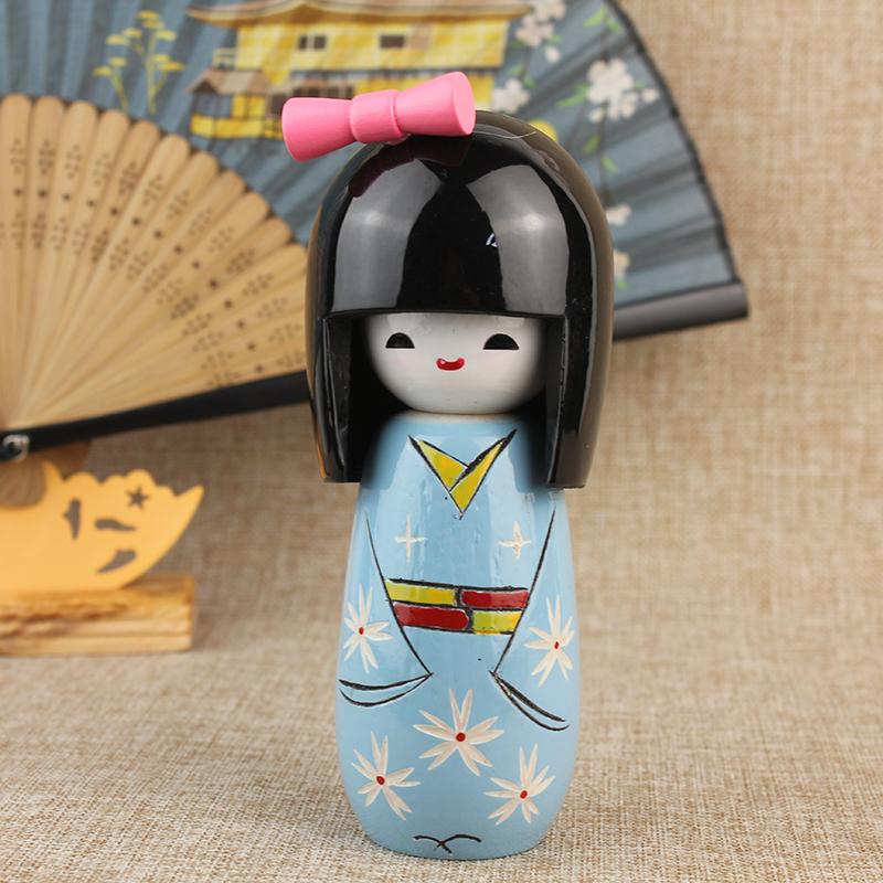 Japanese Puppet Doll Kimono Sakura Cartoon Dolls Home Decoration Cuisine Sushi Restaurant Ornament Girl Cute Desktop Gift 1/3Pcs
