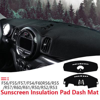 For Mini CooperS ONE JCW F56 F55 R56 Dashmat Dashboard Cover Trument Panel Sunscreen Ulation Pad Dash Mat Anti-Dirt Proof