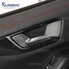 For Ford Focus/Focus ST 2019 2020 2021 2022 2023 2024 2025 Real Soft Carbon Fiber Sticker LHD Car Interior Door Inner Bowl Frame