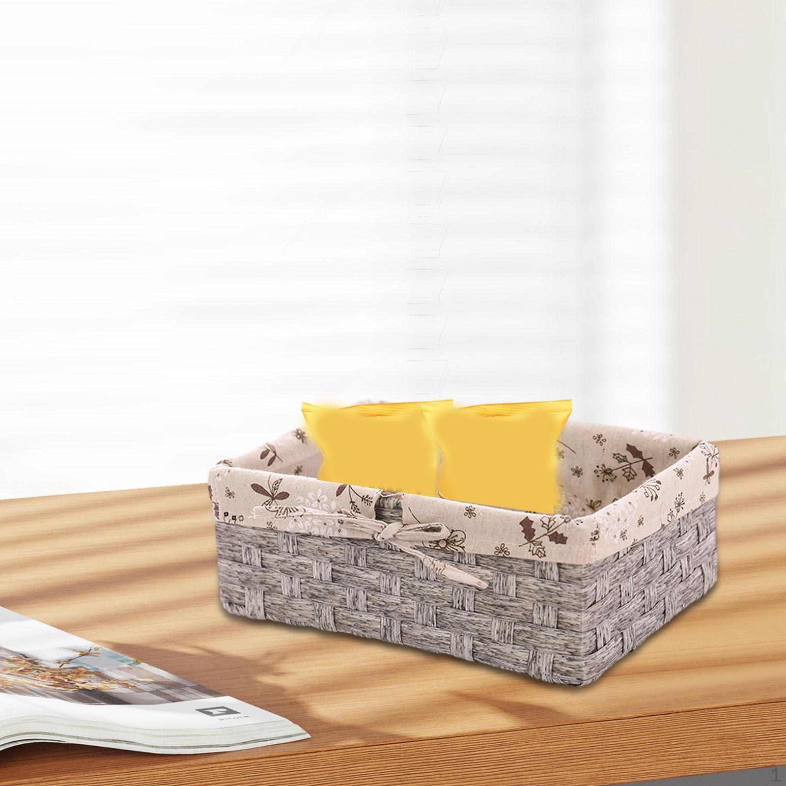 

Настольный органайзер, корзина для хранения вещей для домашнего офиса с имитацией плетения S