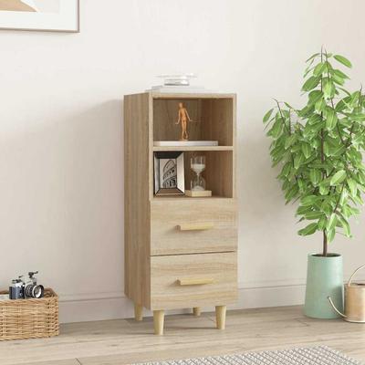 VidaXL Büfe Sonoma Meşesi 34,5x34x90 cm Ahşap Malzeme