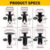 Auto Plastic Fastener Body Clips Push Rivets Panel Fender Retainer Trim 190X