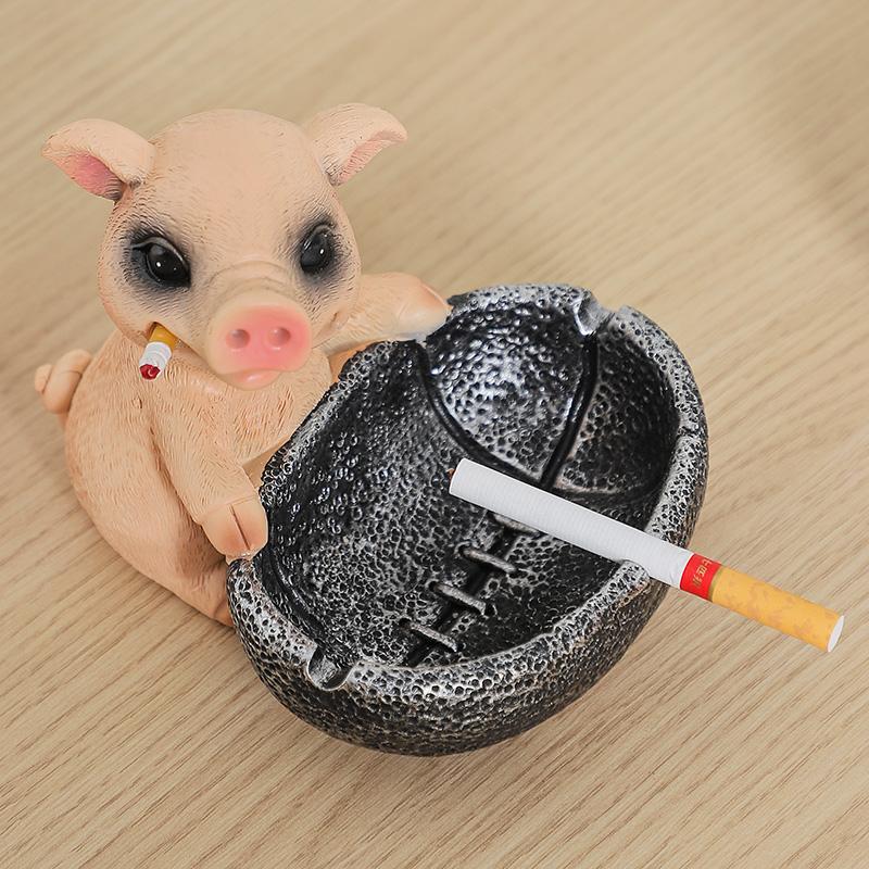 Creative Puppy Cat Dog Ashtray, Anti Fly Ash Ashtray, Home Living Room Office Funny Ashtray, Birthday Gift for Boyfriend