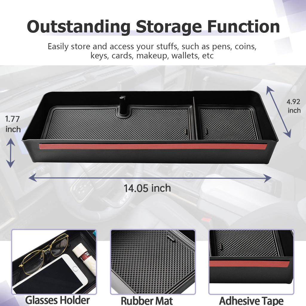 Center Console Dashboard Storage Box For GMC Hummer EV 2025-2025 Dash Board Behind Screen Organizer Phone Holder Car Accessories